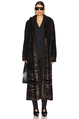 Dixie Faux Fur Long Coat The Garment