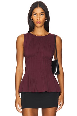 Pleated Peplum Top WeWoreWhat